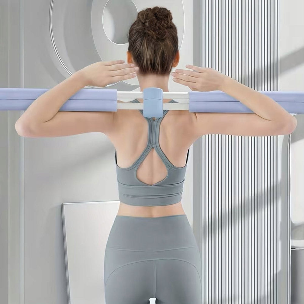 Inklapbare Yoga Stick Houdingcorrector 77 cm – Blauw