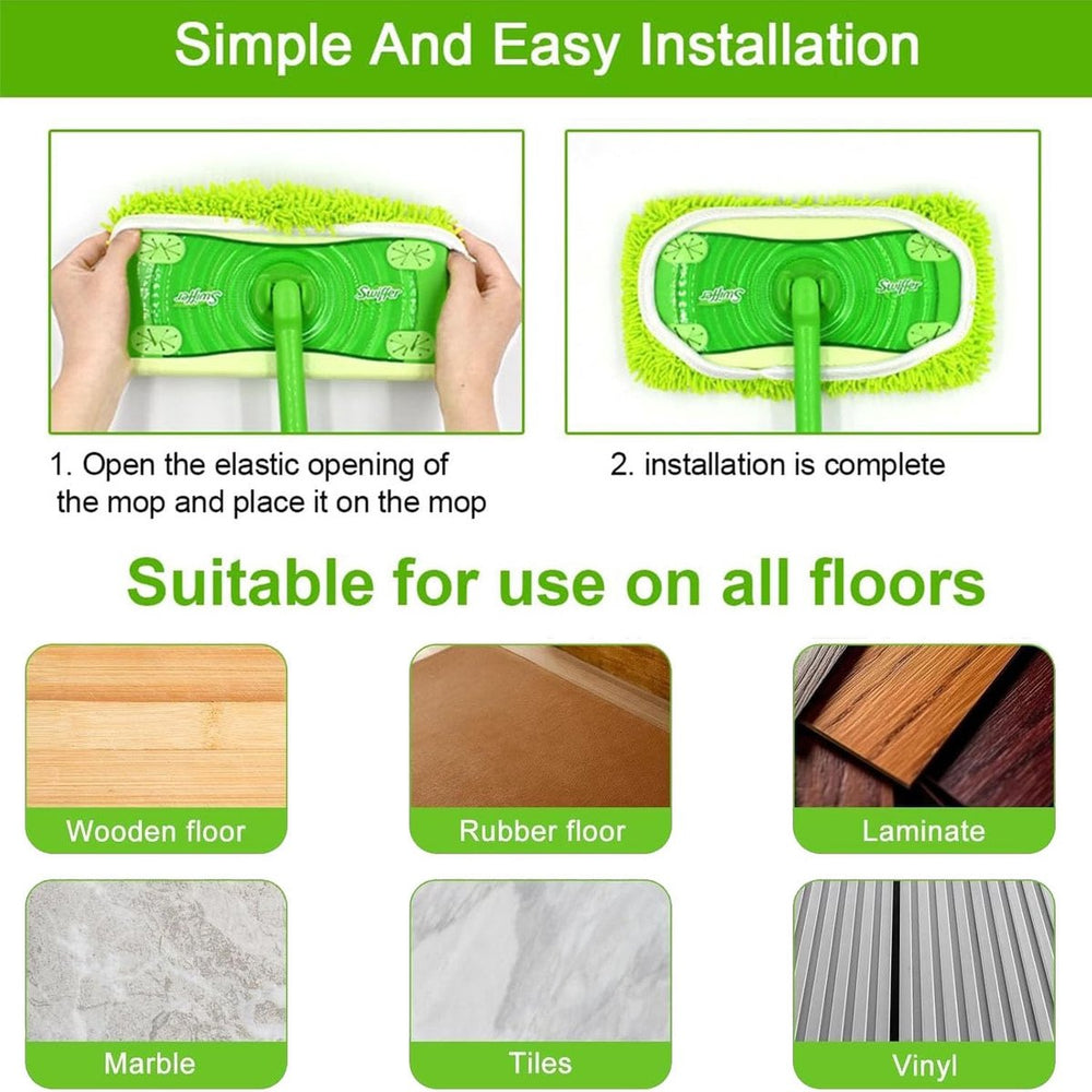 Herbruikbare Microvezel Wisserovertrekken – 8 Stuks