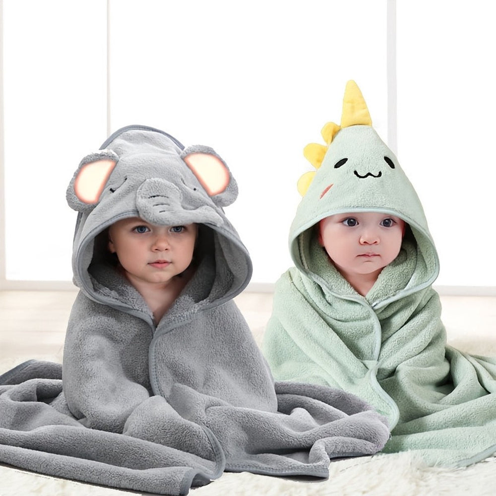 Baby Badcape Set – Olifant & Dinosaurus
