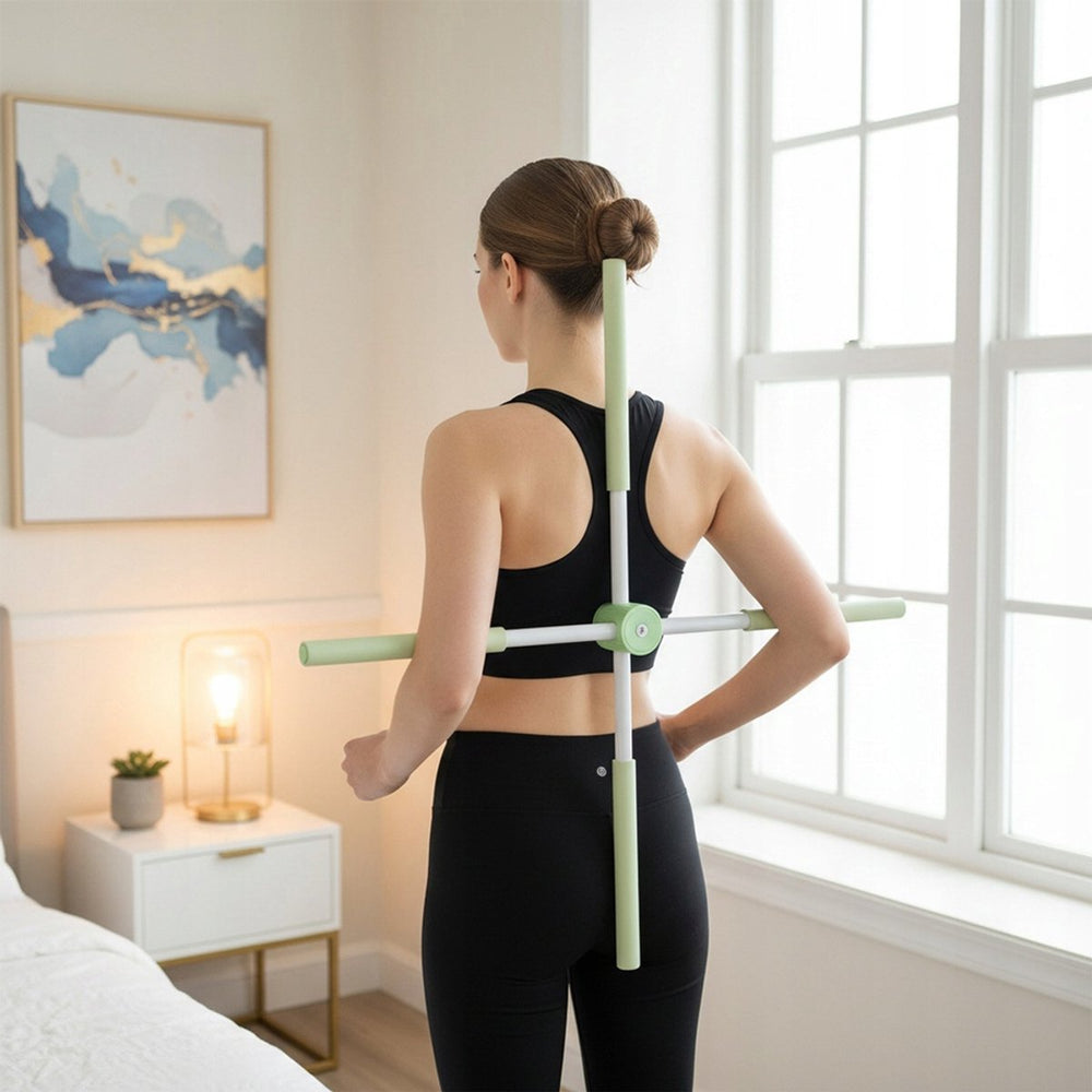 Inklapbare Yoga Stick Houdingcorrector 77 cm – Mintgroen