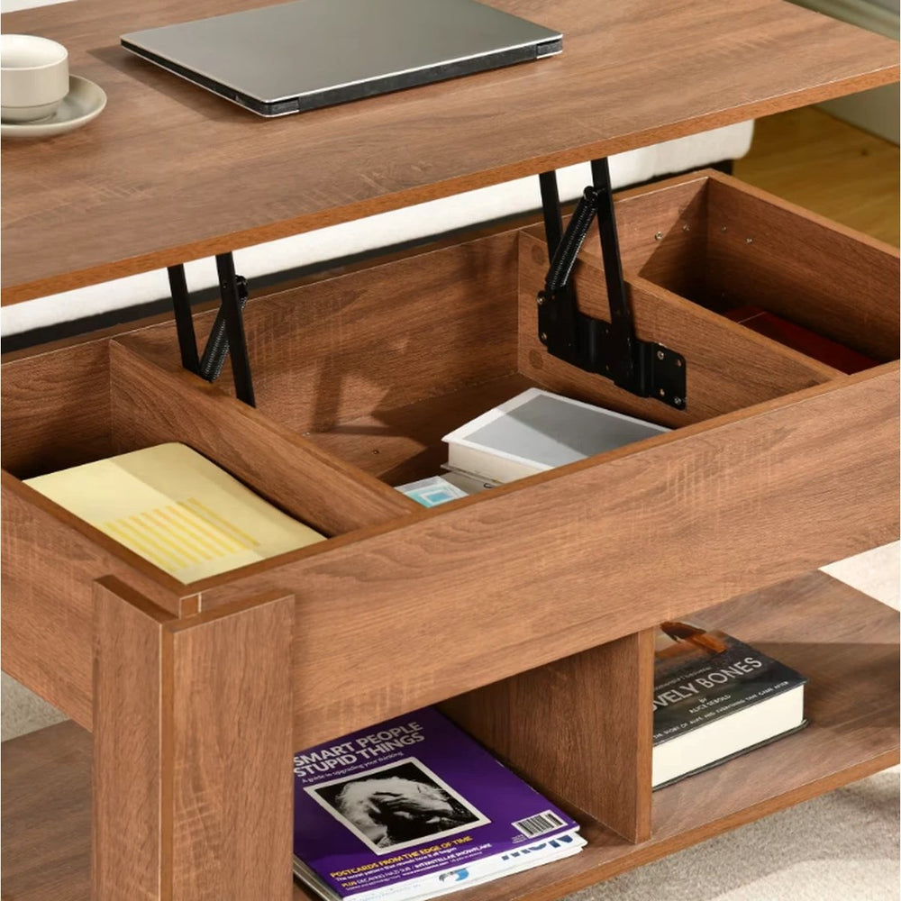 Salontafel met Lift-Top en Opbergruimte