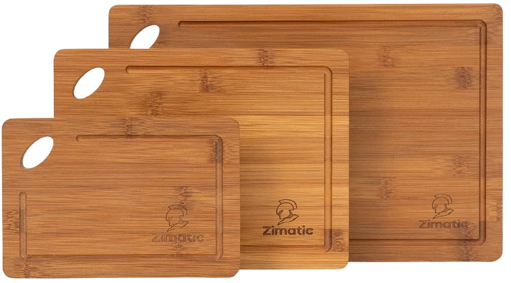 Bamboe Snijplanken Set van 3 – Extra Dik met Sapgeul