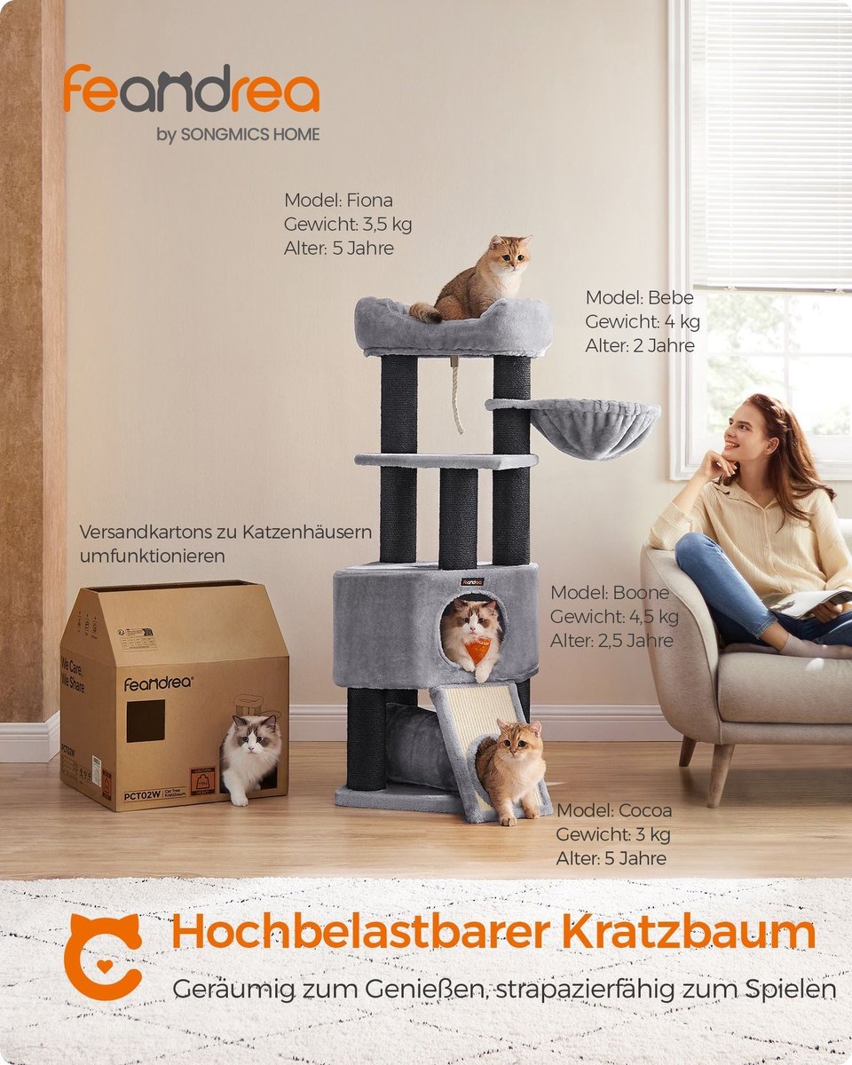 Krabpaal Kitty Condo 141 cm