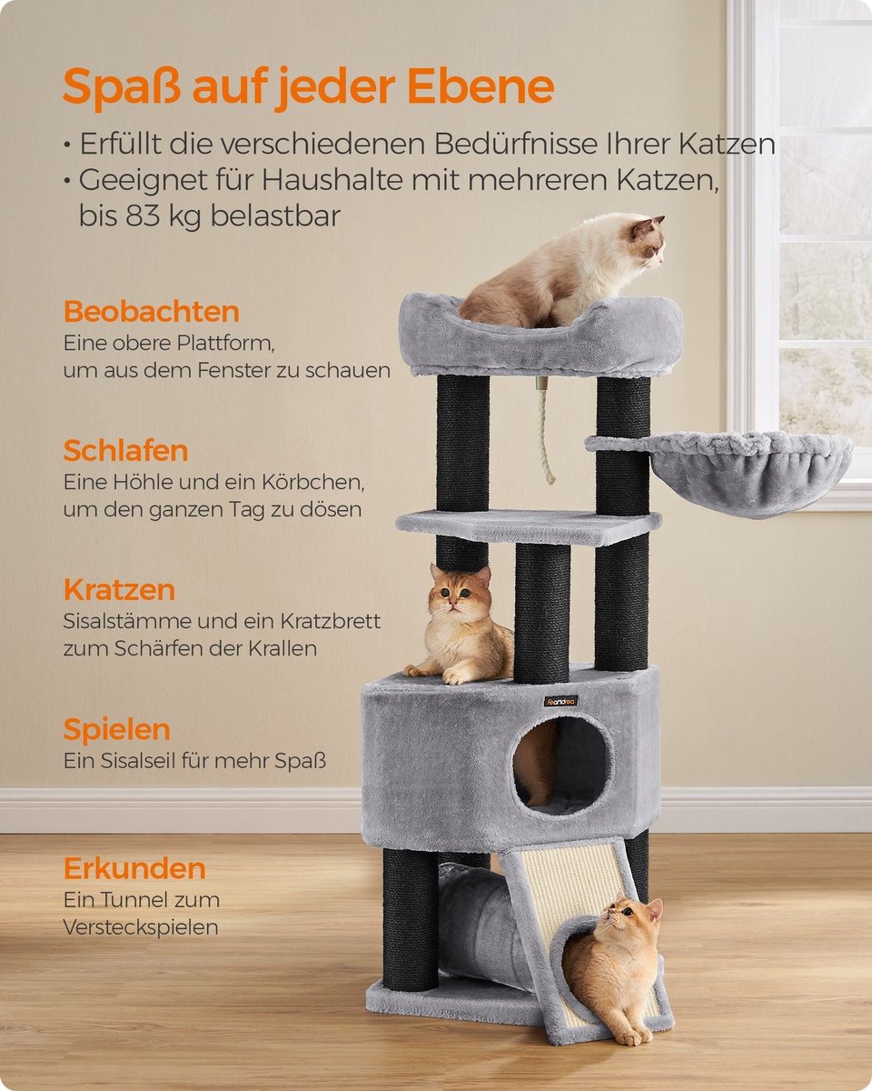 Krabpaal Kitty Condo 141 cm