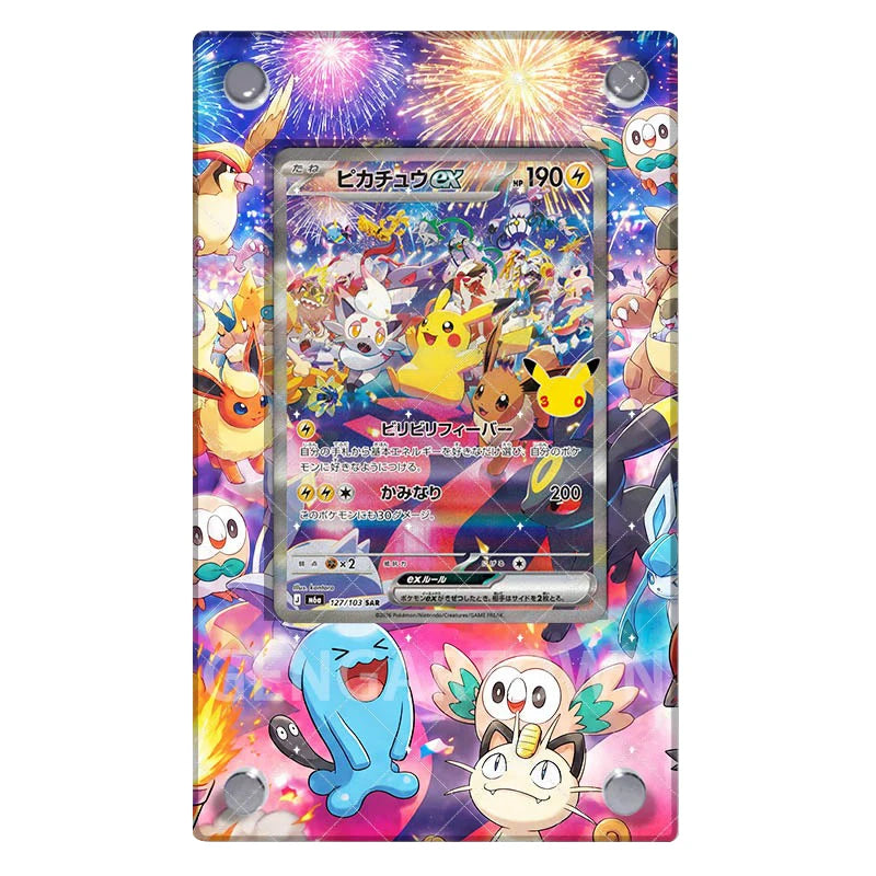 Pikachu ex 127/103 – Kaarthouder met achtergrond