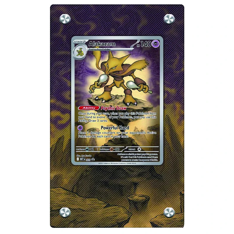 Alakazam 009 promo – Kaarthouder met achtergrond