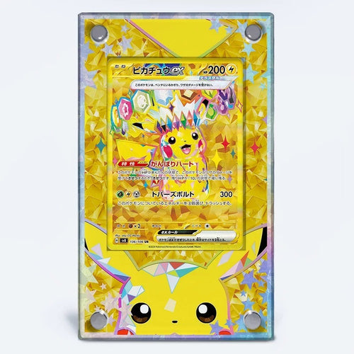 Pikachu ex 136/106 – Kaarthouder met achtergrond