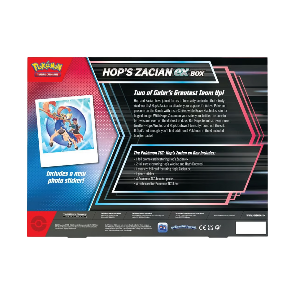 Pokémon TCG Hop's Zacian ex Box, foto 2