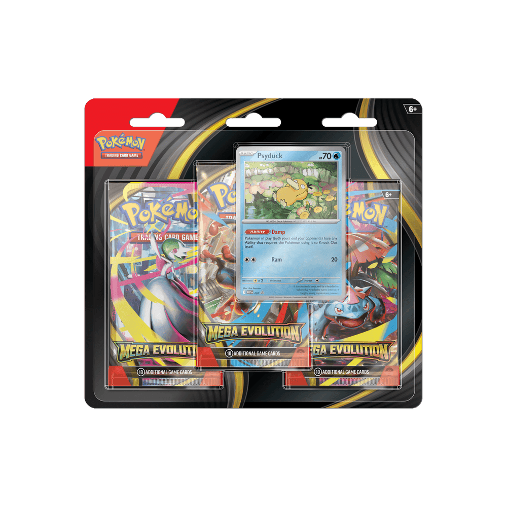 Pokémon TCG Mega Evolution 3-Pack Blister – Psyduck