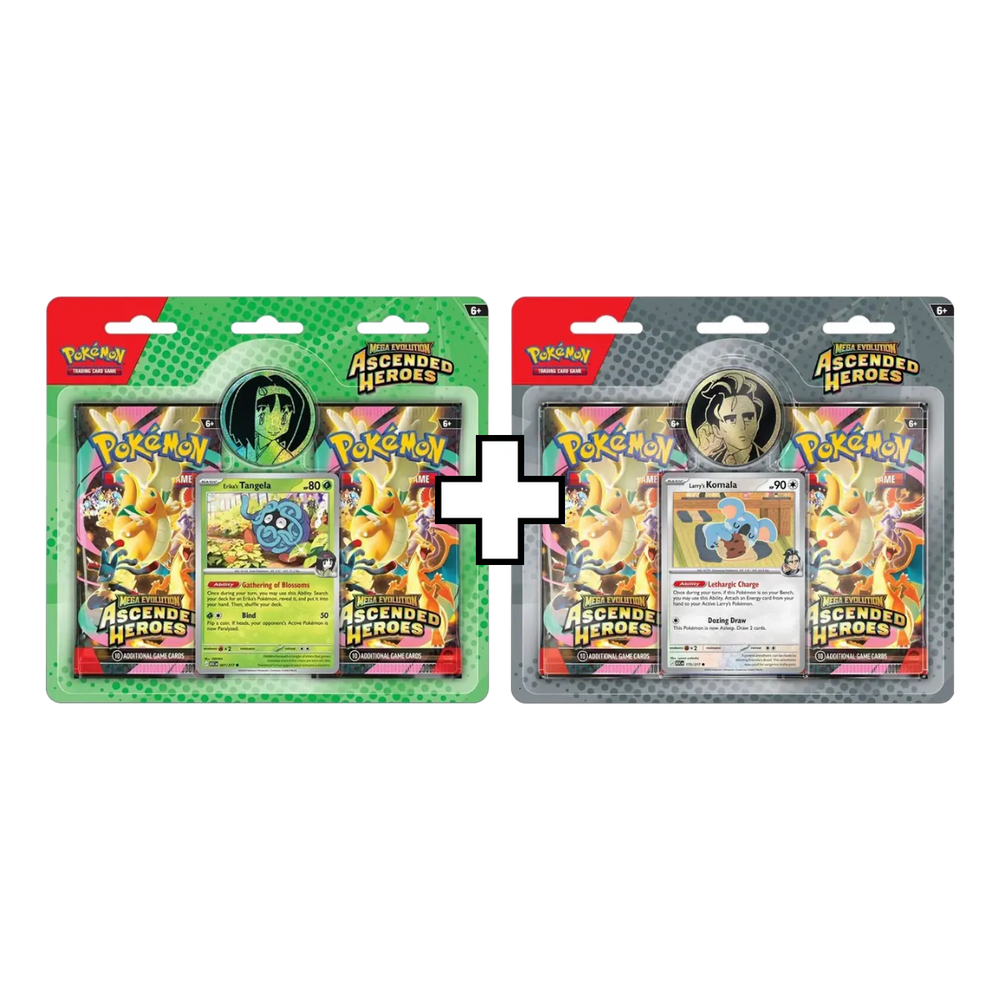 Pokémon TCG Mega Evolution Ascended Heroes Enhanced 2-Pack Blister – Erika en Larry (set van 2)
