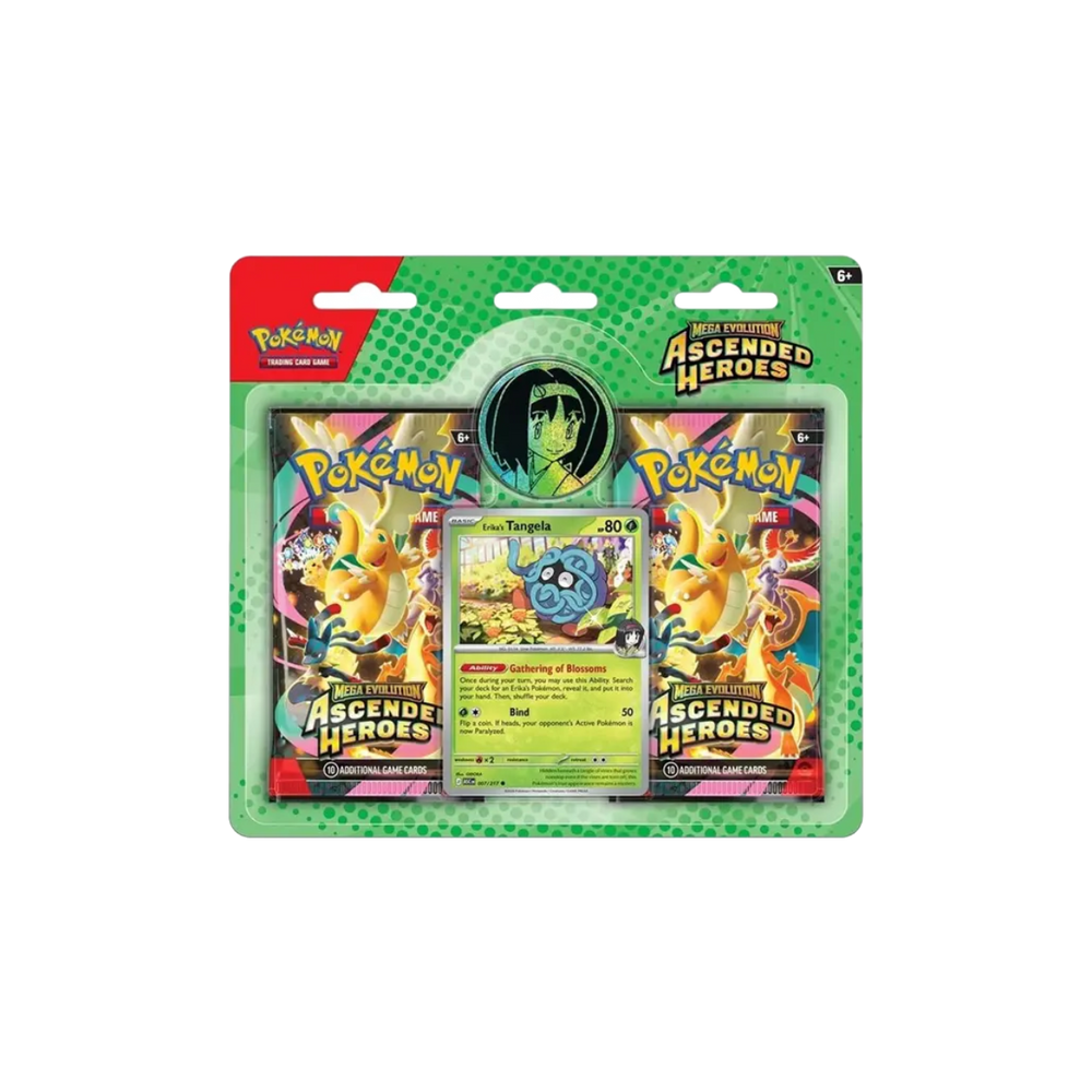 Pokémon TCG Mega Evolution Ascended Heroes Enhanced 2-Pack Blister – Erika's Tangela