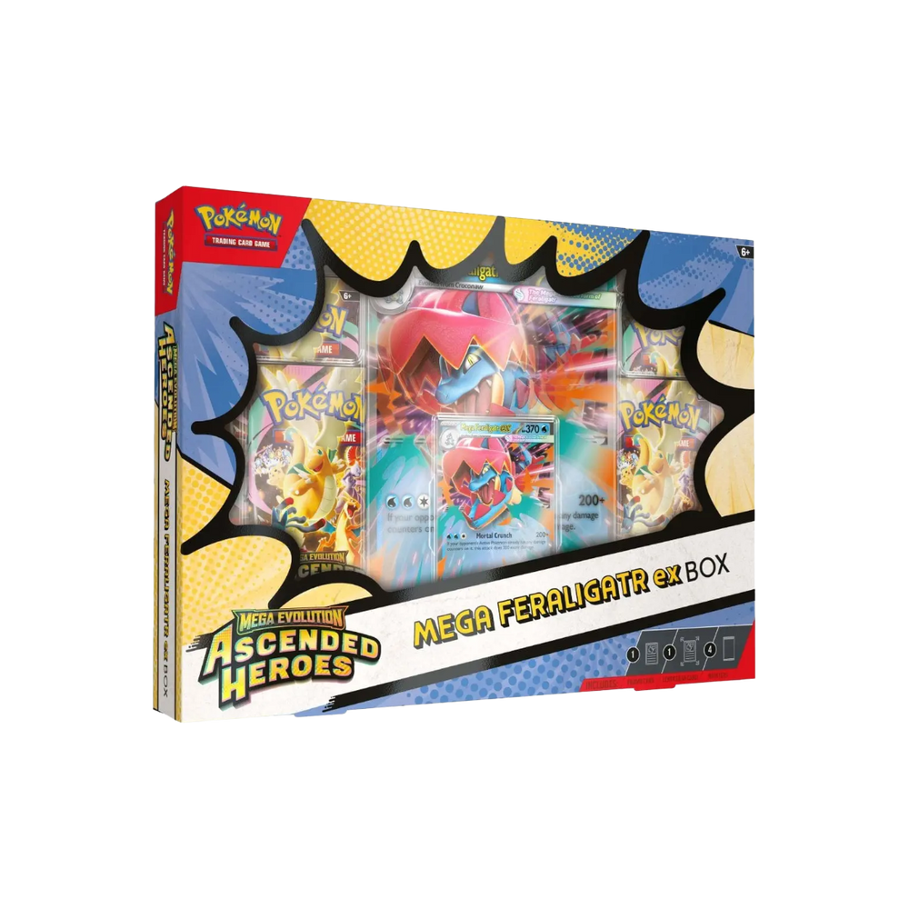 Pokémon TCG Mega Evolution Ascended Heroes ex Box – Mega Feraligatr