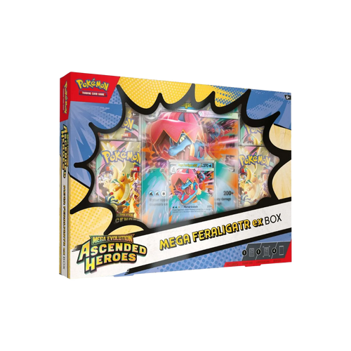 Pokémon TCG Mega Evolution Ascended Heroes ex Box – Mega Feraligatr