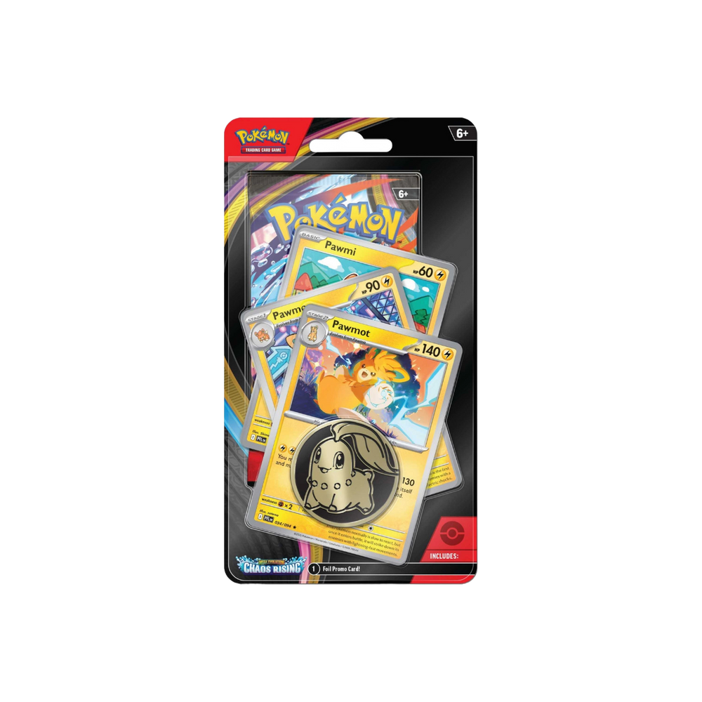 Pokémon TCG Mega Evolution Chaos Rising Premium Checklane Blister – Pawmot