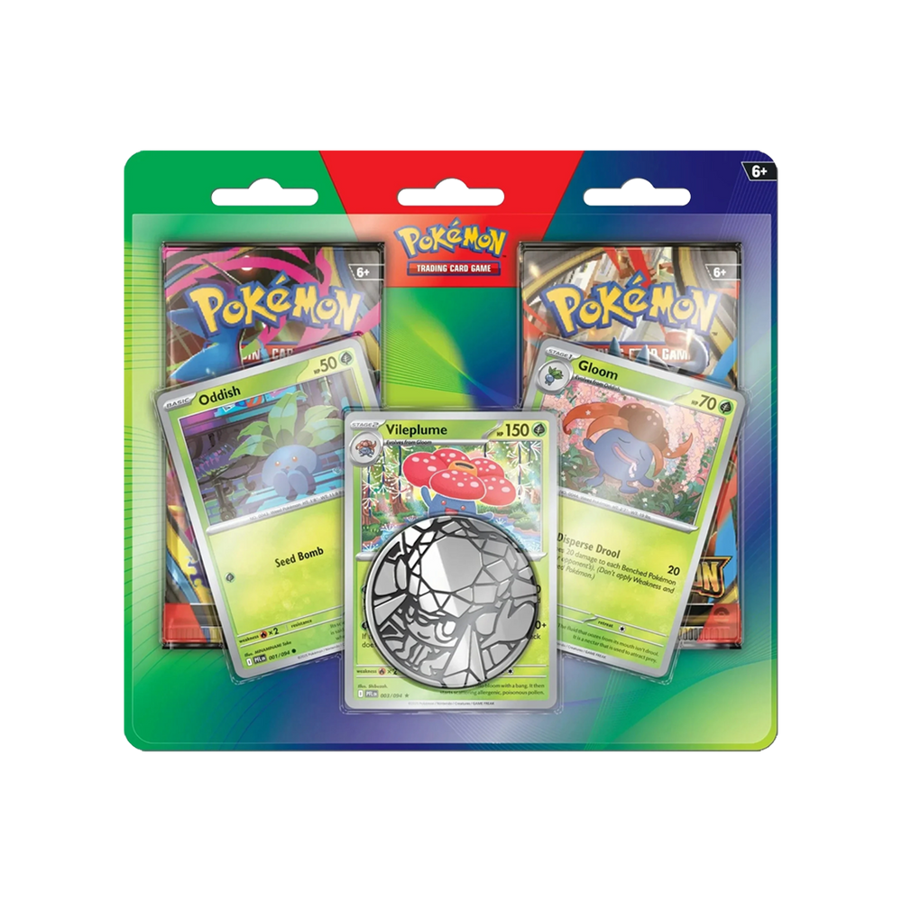 Pokémon TCG Mega Evolution Enhanced 2-Pack Blister – Oddish, Gloom en Vileplume