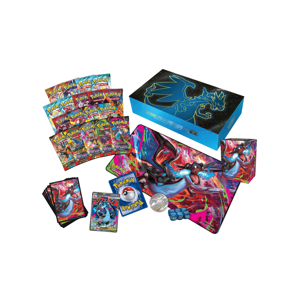 Pokémon TCG Mega Evolution Phantasmal Flames Ultra-Premium Collection – Mega Charizard X ex, foto 2