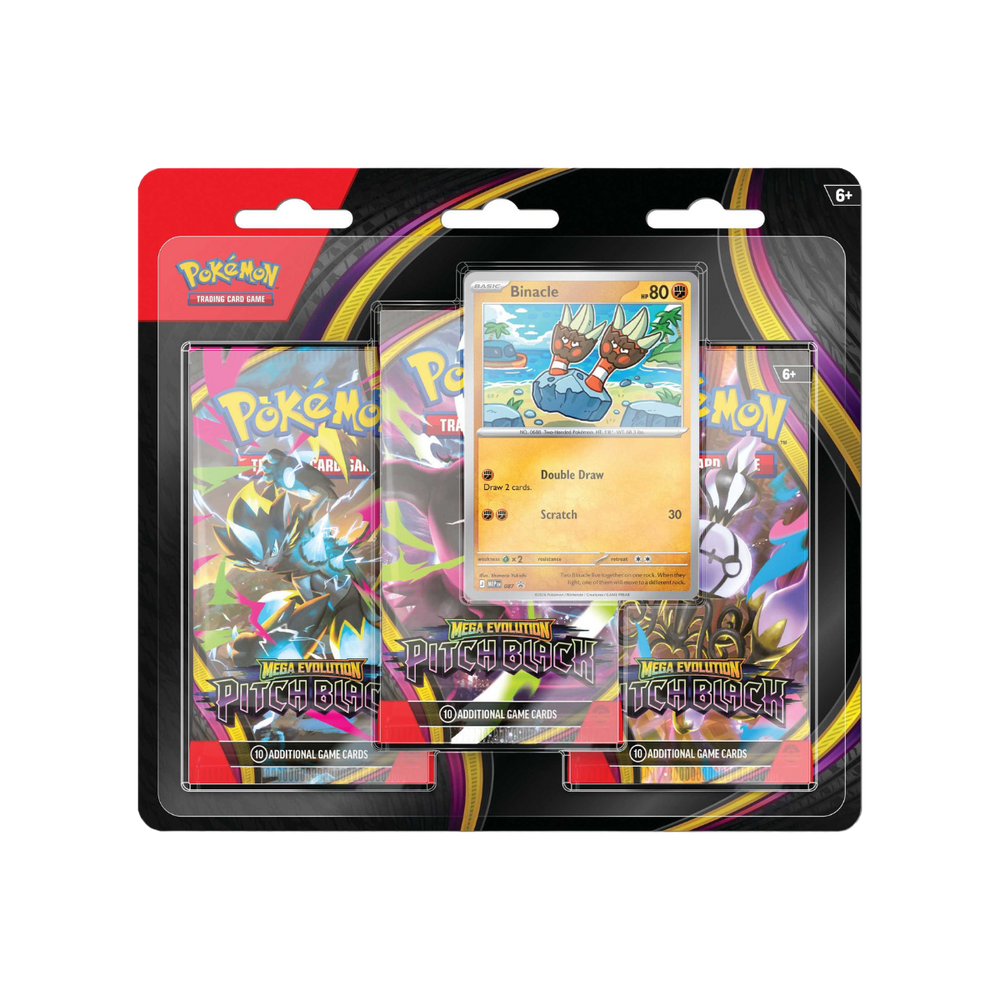 Pokémon TCG Mega Evolution Pitch Black 3-Pack Blister
