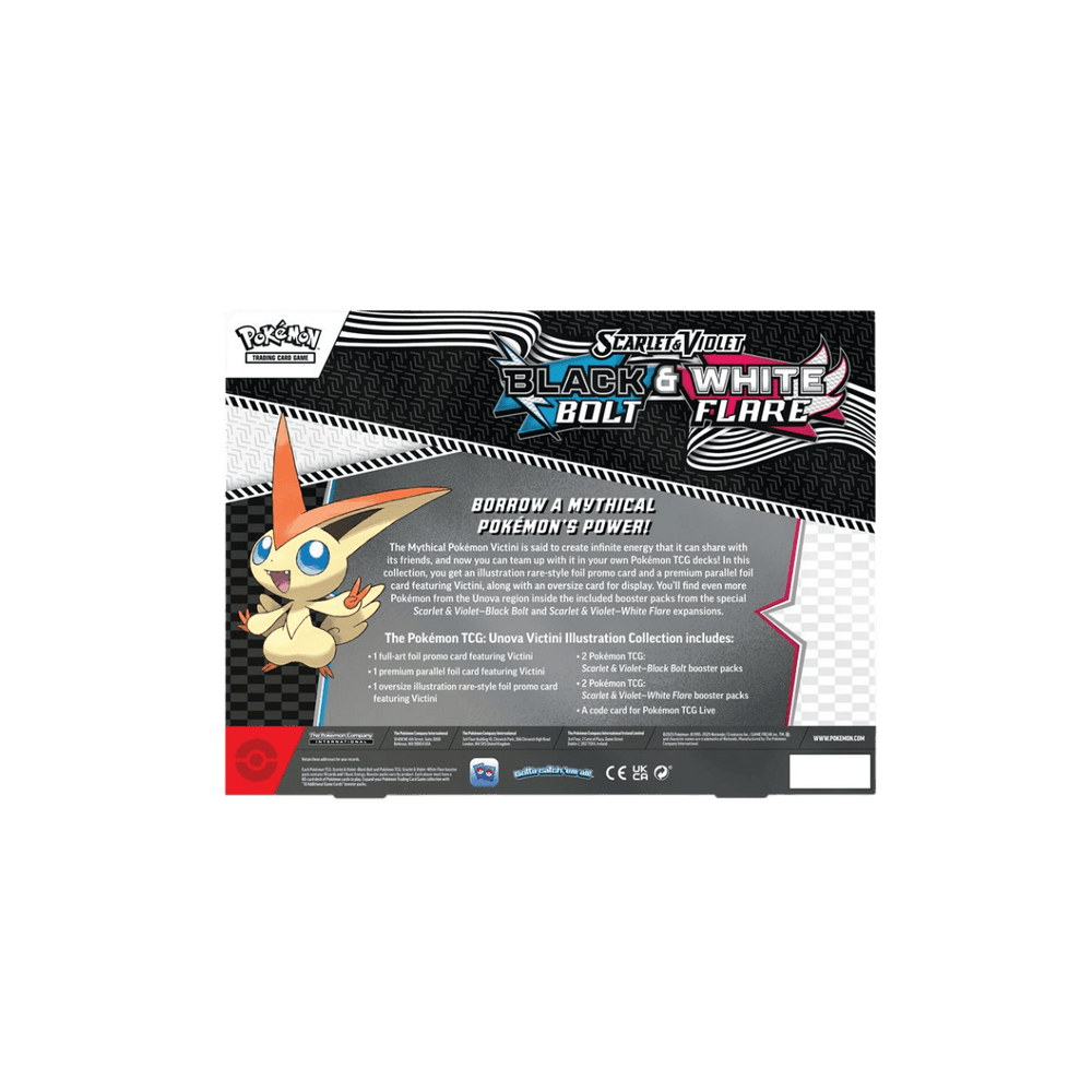 Pokémon TCG Scarlet & Violet Black Bolt & White Flare Illustration Collection – Victini, foto 2